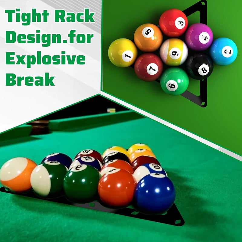 Eldraqth 4 Pcs Magic Ball Rack 8-Ball, 9-Ball & 10-Ball Ball Billiards Triangle Rack Sheet Billiards Balls Holder Triangle Cue Accessorie - Image 4